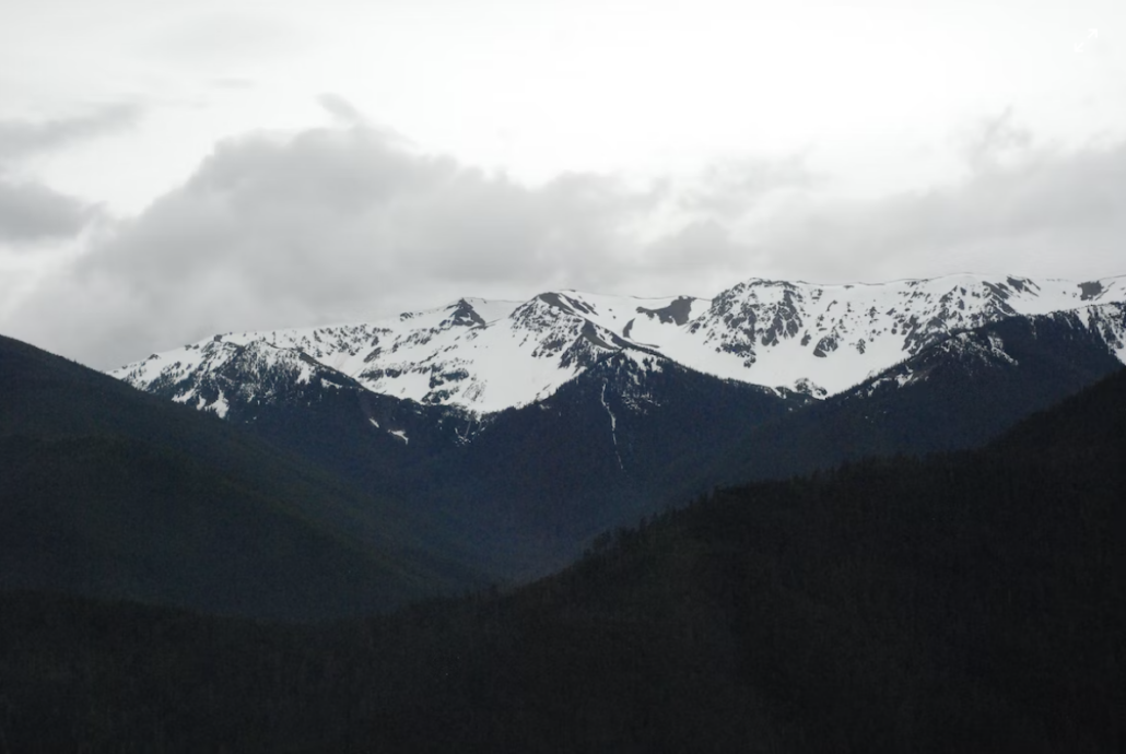 The olympic mountains.
